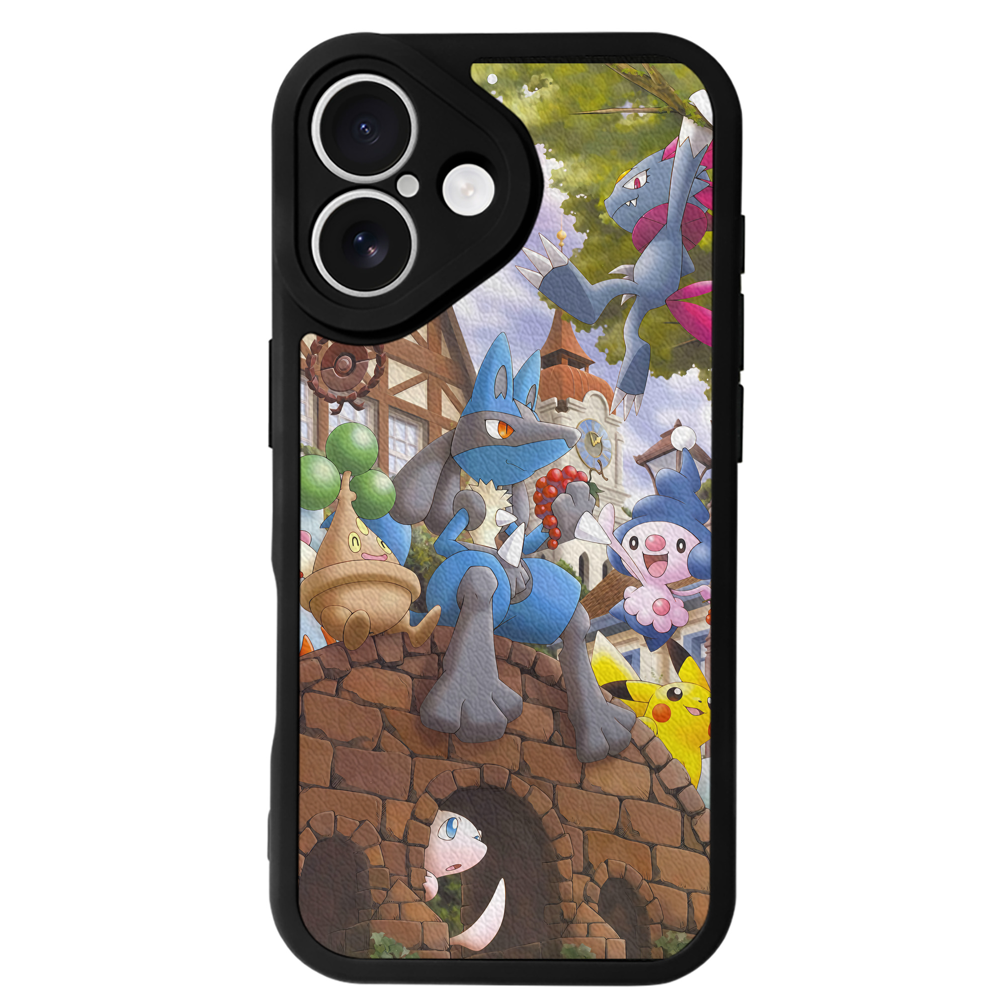 （画像用） ポケットモンスター Pokémon 【iPhone 16シリーズ対応】シリコンスマホケース（レザー調） 材質：シリコン
